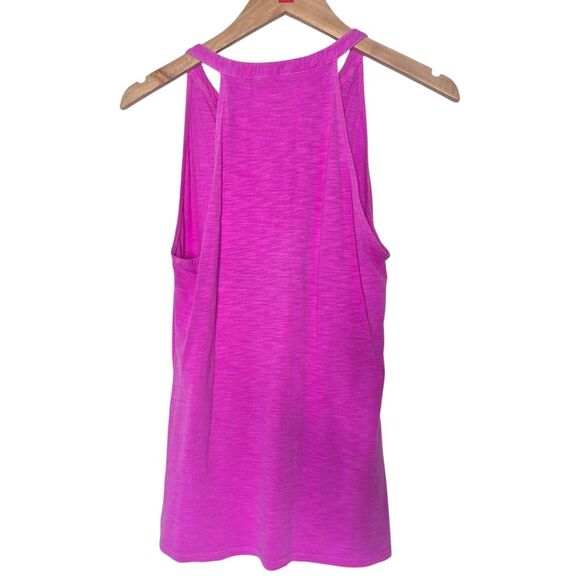 Lilly Pulitzer Shay Ruffle Sleeveless Tank Purple-Pink Pima Cotton Size Medium - Picture 2 of 3